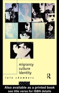 Cover: Migrancy, Culture, Identity - Routledge