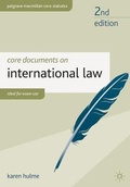 Cover: Core Documents on International Law - Palgrave Macmillan