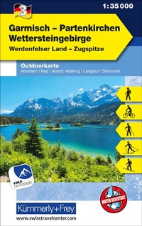 Abbildung von: Kümmerly+Frey Outdoorkarte Deutschland 3 Garmisch-Partenkirchen, Wettersteingebirge 1:35.000 - Hallwag Kümmerly+Frey