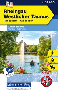Abbildung von: Kümmerly+Frey Outdoorkarte Deutschland 51 Rheingau, Westlicher Taunus 1:35.000 - Hallwag Kümmerly+Frey