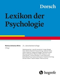 Abbildung von: Dorsch - Lexikon der Psychologie - Hogrefe