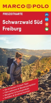 Abbildung von: MARCO POLO Freizeitkarte 40 Schwarzwald Süd, Freiburg 1:100.000 - MARCO POLO ein Imprint von MAIRDUMONT