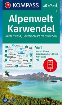 Abbildung von: KOMPASS Wanderkarte 6 Alpenwelt Karwendel Mittenwald, Garmisch-Partenkirchen 1:50.000 - KOMPASS-Karten