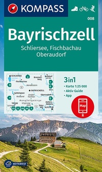 Abbildung von: KOMPASS Wanderkarte 008 Bayrischzell, Schliersee, Fischbachau, Oberaudorf 1:25.000 - KOMPASS-Karten