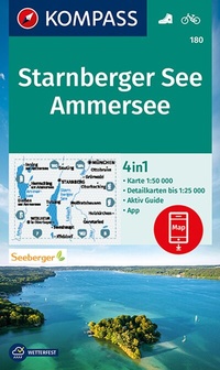 Abbildung von: KOMPASS Wanderkarte 180 Starnberger See, Ammersee 1:50.000 - KOMPASS-Karten