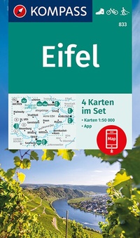 Abbildung von: KOMPASS Wanderkarten-Set 833 Eifel (4 Karten) 1:50.000 - KOMPASS-Karten