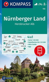 Abbildung von: KOMPASS Wanderkarte 172 Nürnberger Land, Hersbrucker Alb 1:50.000 - KOMPASS-Karten