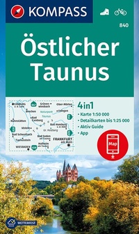 Abbildung von: KOMPASS Wanderkarte 840 Östlicher Taunus 1:50.000 - KOMPASS-Karten
