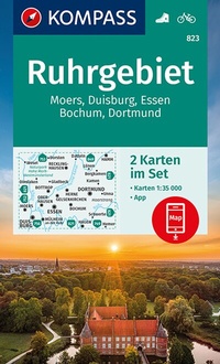 Abbildung von: KOMPASS Wanderkarten-Set 823 Ruhrgebiet (2 Karten) 1:35.000 - KOMPASS-Karten
