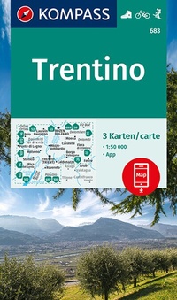 Abbildung von: KOMPASS Wanderkarten-Set 683 Trentino (3 Karten) 1:50.000 - KOMPASS-Karten