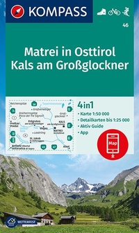 Abbildung von: KOMPASS Wanderkarte 46 Matrei in Osttirol, Kals am Großglockner 1:50.000 - KOMPASS-Karten