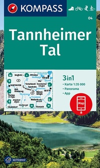 Abbildung von: KOMPASS Wanderkarte 04 Tannheimer Tal 1:35.000 - KOMPASS-Karten