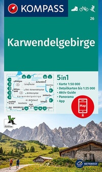 Abbildung von: KOMPASS Wanderkarte 26 Karwendelgebirge 1:50.000 - KOMPASS-Karten