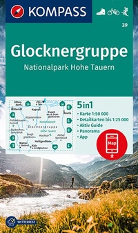 Abbildung von: KOMPASS Wanderkarte 39 Glocknergruppe, Nationalpark Hohe Tauern 1:50.000 - KOMPASS-Karten