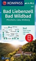 Bild: KOMPASS Wanderkarte 873 Bad Liebenzell, Bad Wildbad 1:25.000 - KOMPASS-Karten