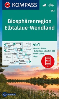 Abbildung von: KOMPASS Wanderkarte 862 Biosphärenregion Elbtalaue-Wendland 1:50.000 - KOMPASS-Karten