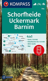 Abbildung von: KOMPASS Wanderkarte 744 Schorfheide, Uckermark, Barnim 1:50.000 - KOMPASS-Karten