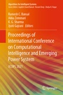 Cover: Proceedings of International Conference on Computational Intelligence and Emerging Power System - Springer