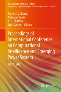 Enlarge image Cover: Proceedings of International Conference on Computational Intelligence and Emerging Power System - Springer