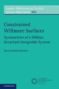 Cover: Constrained Willmore Surfaces - Cambridge University Press