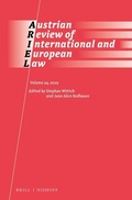 Cover: The Austrian Review of International and European Law (2019) - Martinus Nijhoff