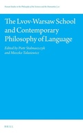Cover: The Lvov-Warsaw School and Contemporary Philosophy of Language - Brill