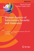 Cover: Human Aspects of Information Security and Assurance - Springer