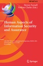 Cover: Human Aspects of Information Security and Assurance - Springer