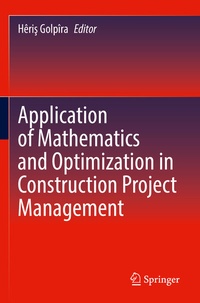 Abbildung von: Application of Mathematics and Optimization in Construction Project Management - Springer