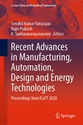 Cover: Recent Advances in Manufacturing, Automation, Design and Energy Technologies - Springer