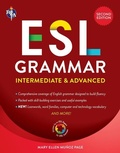 Cover: ESL Grammar: Intermediate & Advanced - Research & Education Association