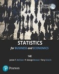 Cover: Statistics for Statistics for Business & Economics, Global Edition + MyLab Statistics with Pearson eText (Package) - Pearson Education Limited