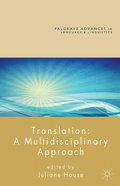 Cover: Translation: A Multidisciplinary Approach - Palgrave Macmillan