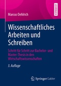Cover: Wissenschaftliches Arbeiten und Schreiben - Springer Gabler