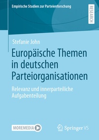 Abbildung von: Europäische Themen in deutschen Parteiorganisationen - Springer VS