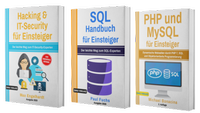 Enlarge image Cover: Hacking und IT-Security für Einsteiger + SQL Handbuch für Einsteiger + PHP und MySQL für Einsteiger - BMU Media Verlag