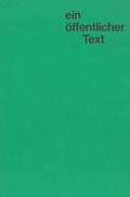 Cover: Arne Schmitt. ein &ouml;ffentlicher text - Spector Books