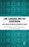 Cover: Law, Language and the Courtroom - Routledge