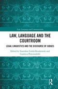 Cover: Law, Language and the Courtroom - Routledge