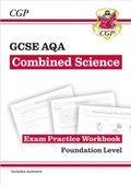 Cover: New GCSE Combined Science AQA Foundation Exam Practice Workbook with CGP RevisionHub - Coordination Group Publications Ltd (CGP)