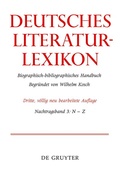 Cover: Deutsches Literatur-Lexikon / N - Z - De Gruyter