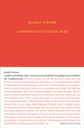Cover: Landwirtschaftlicher Kurs - Rudolf Steiner Verlag