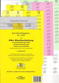 Abbildung von: DürckheimRegister® BiBu-BilanzSteuerrecht - Wichtige Gesetze OHNE Stichworte für deine AO-AktG-BGB-EStG-EStR-GmbHG-HGB- KStG-UStG nur Zahlen und §§ - Dürckheim Verlag