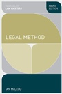 Cover: Legal Method - Red Globe Press