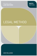 Cover: Legal Method - Red Globe Press