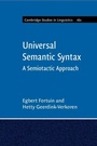 Cover: Universal Semantic Syntax - Cambridge University Press