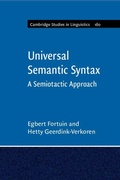 Cover: Universal Semantic Syntax - Cambridge University Press