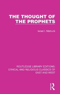 Enlarge image Cover: The Thought of the Prophets - Routledge