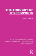 Cover: The Thought of the Prophets - Routledge