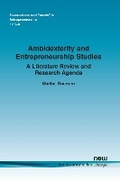 Cover: Ambidexterity and Entrepreneurship Studies - now publishers Inc